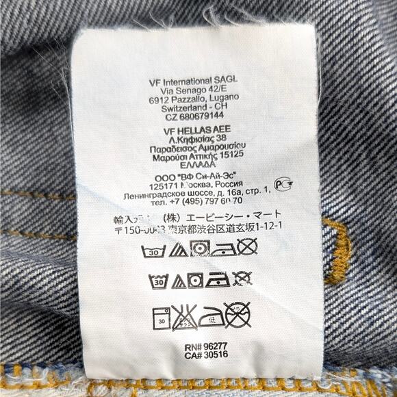 Vans Mens V46 Taper Slim Straight Jeans White Oak Cone Denim Skateboarding 32x32 - Picture 15 of 15